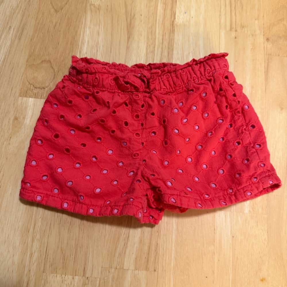 ⭐ Gymboree Toddler Girls Eyelet Shorts Elastic  Cotton  12-18 months